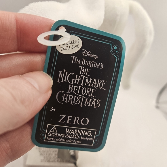 Disney The Nightmare Before Christmas Zero Ghost Dog Pumpkin On Nose Plush Toy.  - Picture 9 of 11